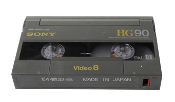 Video8 cassettes